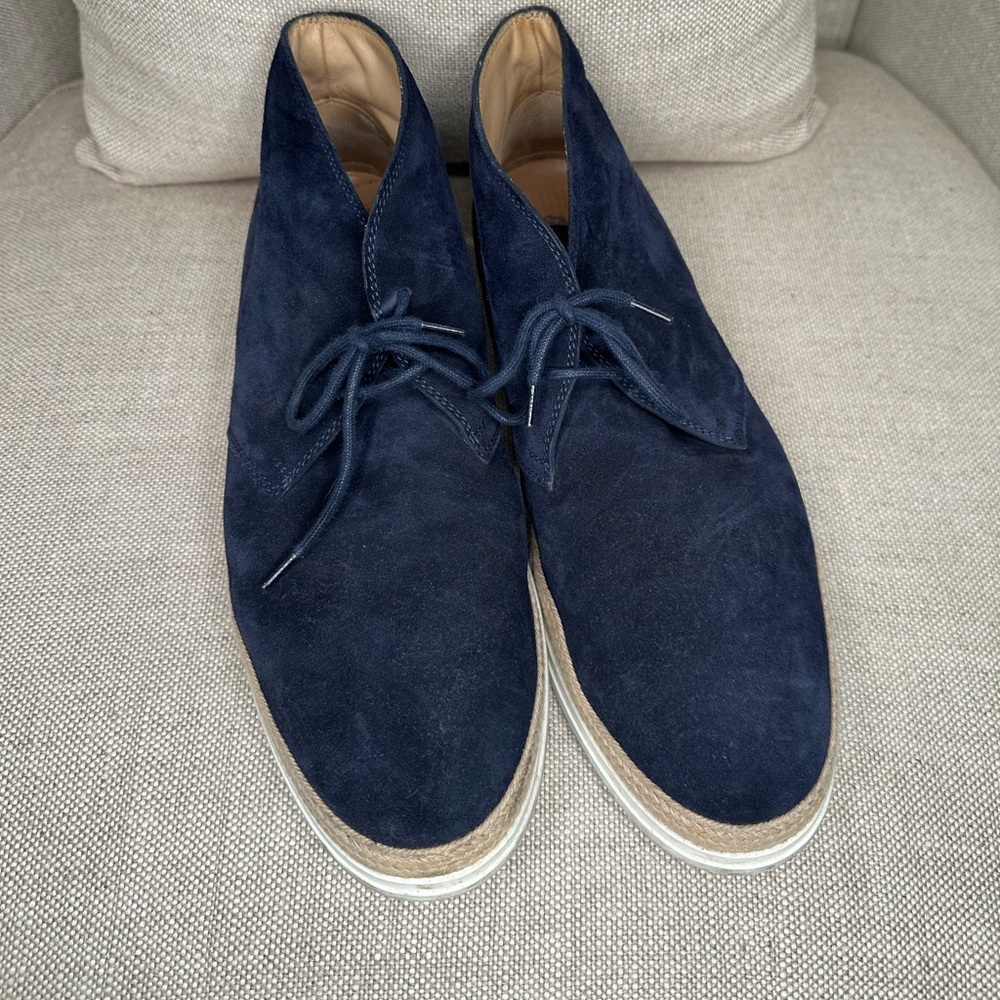 Tods boots navy blue